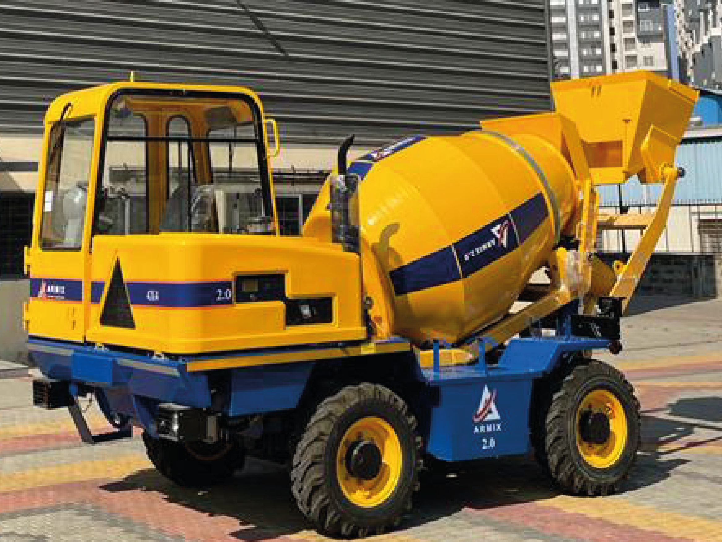 ajax self loading concrete mixer